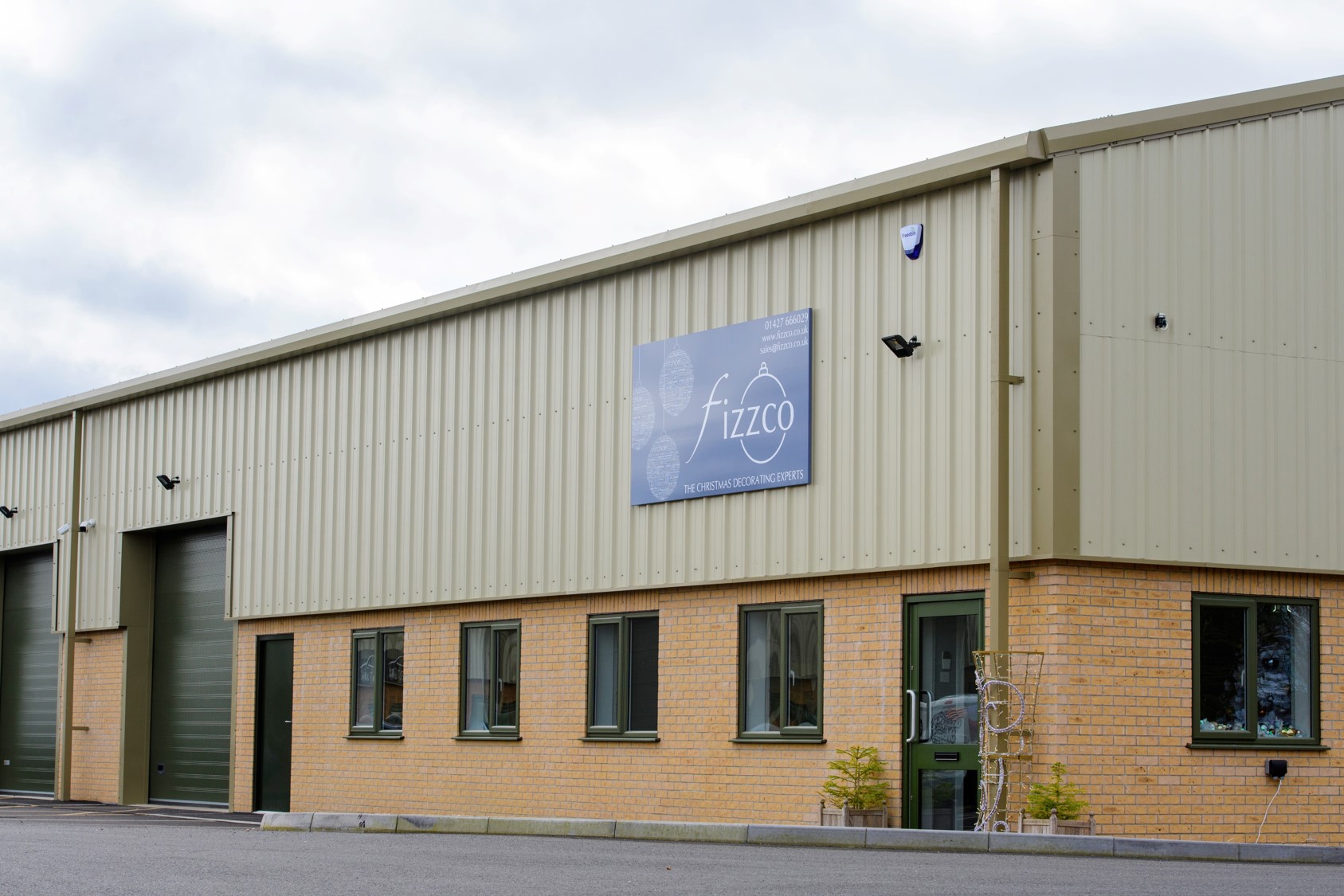The outside of Fizzco's new and current head office.